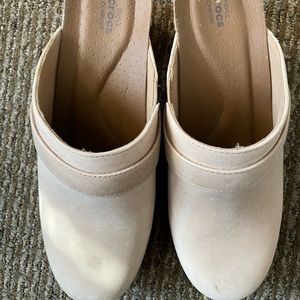 Crocs Leather “Sarah” Clog Mule